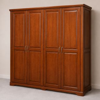 Kleiderschrank Serie Madeira – 180 × 60 × 190 cm aus massiver Buche